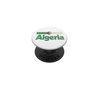 Drapeau Algérie Rétro Afrique Algérie Blanc PopSockets PopGrip Adhésif