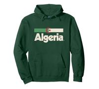 Drapeau Algérie Rétro Afrique Algérie Blanc Sweat à Capuche