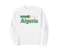 Drapeau Algérie Rétro Afrique Algérie Blanc Sweatshirt