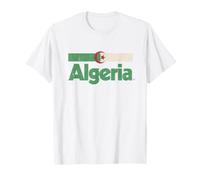 Drapeau Algérie Rétro Afrique Algérie Blanc T-Shirt