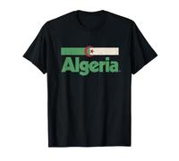 Drapeau Algérie Rétro Afrique Algérie Blanc T-Shirt
