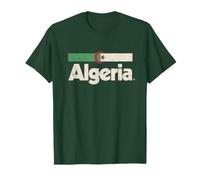 Drapeau Algérie Rétro Afrique Algérie Blanc T-Shirt