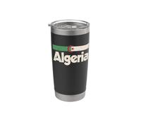 Drapeau Algérie Rétro Afrique Algérie Gobelet isotherme en acier inoxydable double paroi