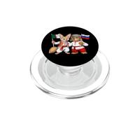Drapeau Algérie Russie Racines algériennes Fier Russe PopSockets PopGrip pour MagSafe