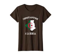 Drapeau Algérie Vieilli Constantine Pride T-Shirt, Femme, Marron, 3XL