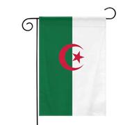 Drapeau algérien d'Algérie Drapeaux de jardin (12,5 x 18 pouces) - Bannière aux couleurs éclatantes pour décoration extérieure de jardin et de maison