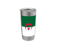 Drapeau algérien de l'Algérie Gobelet isotherme en acier inoxydable double paroi