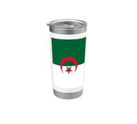 Drapeau algérien de l'Algérie Gobelet isotherme en acier inoxydable double paroi