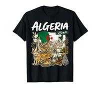 Drapeau algérien Heritage Idée pour Homme Thème Algérie T-Shirt