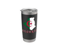 Drapeau algérien République d'Algérie Africain Hommes Femmes Enfants Gobelet isotherme en acier inoxydable double paroi