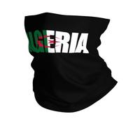 Drapeau Algérien, Texte Algérien, Art du Mot Femme Homme Bandana Léger Bandeau Anti-Solaire Tour De Cou pour Vélo Marche Pêche Randonnée