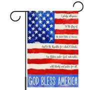 Drapeau Allégeance Drapeaux Éclatantes Durable 30X45Cm Drapeaux De Maison Pour Porte Plage