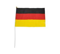 Drapeau Allemagne 30 cm x 45 cm avec tige - Multicolore