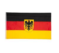 Drapeau Allemagne avec aigle fédéral Grand drapeau 90 x 150 cm Renfort de BRUBAKER