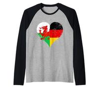 Drapeau Allemagne Pays de Galles du Fier Gallois Allemand Manche Raglan