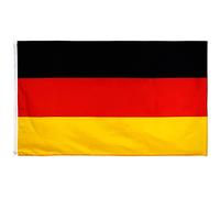 Drapeau Allemand 150x90 cm Premium Matériel de haute qualité avec 2 Oeillets Métalliques Haute Qualité Drapeau Allemagne Grand 90x150 pour Exterieur Hampe et Supporters