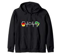 Drapeau Allemand du Brésil - Battement de cœur de l'Allemagne brésilienne Sweat à Capuche