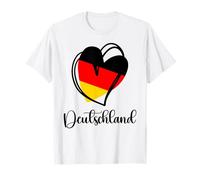 Drapeau allemand en forme de cœur pour filles et enfants T-Shirt