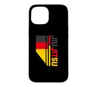 Drapeau Allemand Et Jiu-Jitsu : Combattant Allemand De Coque pour iPhone 15
