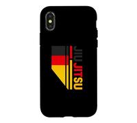 Drapeau Allemand Et Jiu-Jitsu : Combattant Allemand De Coque pour iPhone X/XS