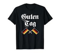 Drapeau Allemand Guten Tag T-Shirt, Homme, Noir, 5XL