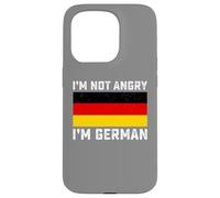 Drapeau allemand humoristique « I'm Not Angry I'm German » Coque pour iPhone 15 Pro
