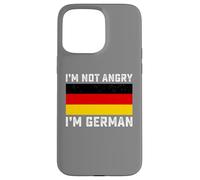 Drapeau allemand humoristique « I'm Not Angry I'm German » Coque pour iPhone 15 Pro Max