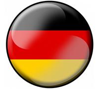 Drapeau Allemand Rond - 5cm - Sticker/Autocollant