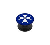 Drapeau Amalfi Maltais Croix Campagne Italie (Double Face) PopSockets PopGrip Adhésif
