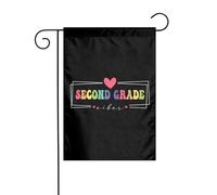 Drapeau Ambiance De Deuxième Année Amusant Drapeaux De Jardin Durable Bannière Pour Fête Extérieure D'Intérieur 12X18 Inch