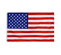 Drapeau Américain 150X90cm, Etats-Unis avec 2 Œillets en Métal aux Couleurs Vives - National Décoré pour Événements Sportifs, Fêtes, Défilés