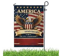 Drapeau Américain 250e Anniversaire Bannière Double Face Du 4 Juillet