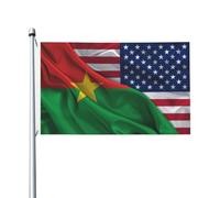 Drapeau américain 3 x 5 pieds, drapeau du Burkina Faso, peuple du Burkina