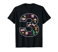 Drapeau américain 3e Anniversaire des États-Unis 3 Ans T-Shirt