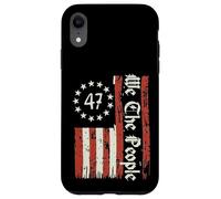 Drapeau américain 47 We The People 4 Juillet pour Hommes, Femmes, Enfants Coque pour iPhone XR