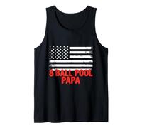 Drapeau américain 8 balles Pool Papa Débardeur
