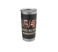Drapeau américain 86/47 God Bless America Patriots 86 47 Gobelet isotherme en acier inoxydable double paroi