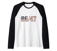 Drapeau américain 86/47 No War and Patriots 86 47 Manche Raglan