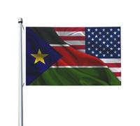 Drapeau américain 90 x 150 cm, drapeau du Soudan du Sud, drapeau soudanais,