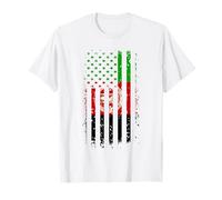 Drapeau américain afghan racines afghanes cadeau afghan afghan T-Shirt