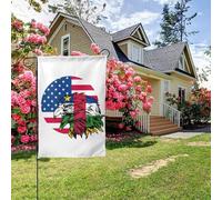 Drapeau américain, aigle, drapeau d'Afrique centrale, double face, 28 x 40 pouces, décoration extérieure de jardin