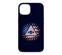 Drapeau américain All Seeing Eye - Pyramide du Nouvel Ordre Mondial avec œil Coque pour iPhone 13