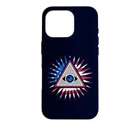 Drapeau américain All Seeing Eye - Pyramide du Nouvel Ordre Mondial avec œil Coque pour iPhone 16 Pro
