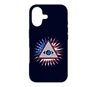 Drapeau américain All Seeing Eye - Pyramide du Nouvel Ordre Mondial avec œil Coque pour iPhone 17
