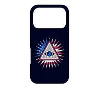 Drapeau américain All Seeing Eye - Pyramide du Nouvel Ordre Mondial avec œil Coque pour iPhone 17 Pro