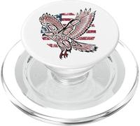 Drapeau américain américain à Queue Rouge PopSockets PopGrip pour MagSafe