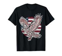 Drapeau américain américain à Queue Rouge T-Shirt