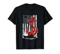 Drapeau américain Ancre Marin T-Shirt