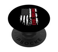 Drapeau américain année de Naissance 1943 PopSockets PopGrip Adhésif