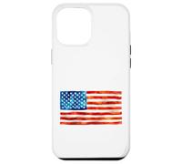Drapeau américain Aquarelle Peinture Artistique USA Patriot Gear Coque pour iPhone 12 Pro Max